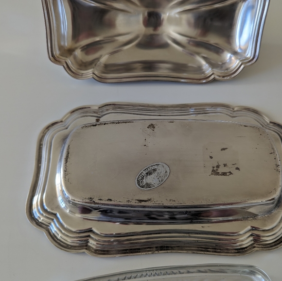 Vintage Chadwick Silver & Glass Butter Dish International Silverplate Co 1587 - Picture 2 of 8